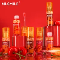 MLSMILE Duck Lip Plump Lip Oil Moisturizing Lip Gloss Mirror Water nature long-lasting Gloss Gloss Pearl Lip Glaze Set 2
