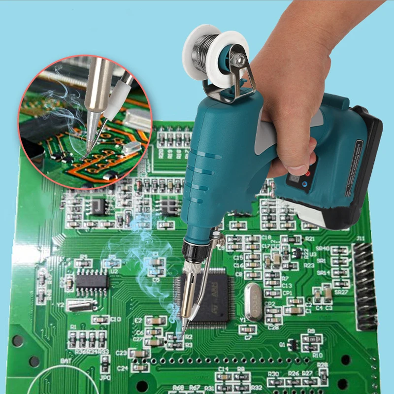 sem Fio de Solda Elétrica Ferro Estanho Soldagem Arma Repair Power Tool para Makita Dewalt Milwaukee Bosch Bateria Enviar Automaticamente - Image 4