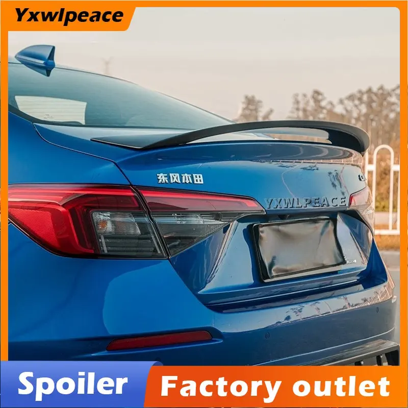 

For Honda 11th Civic 2022 Spoiler High Quality ABS Plastic Material Primer Color Rear Trunk Lip Spoiler Wing Car Accessories