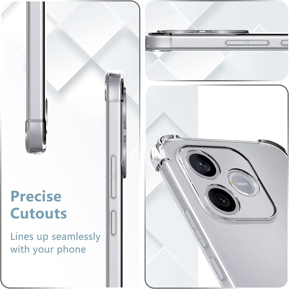 Shockproof Clear Soft Silicone Case - Ultra Thin Shell and Protective Cover