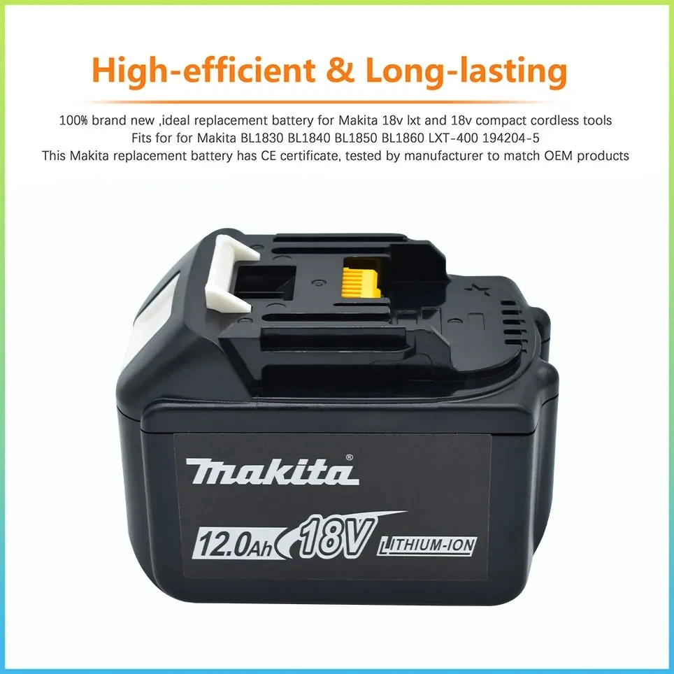 TREE.NB Battery Replacement for Makita BL1860B BL1830B LXT Lithium Battery  BL1850 BL1850B Compact Cordless