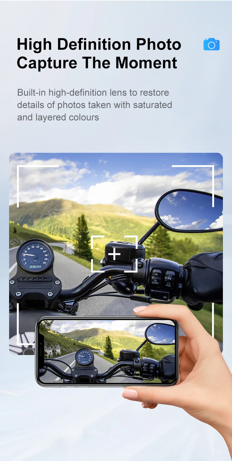 Kebedumei Motorcycle Helmet Headset 1080P Video Dashcam Wifi Camera Recorder DVR