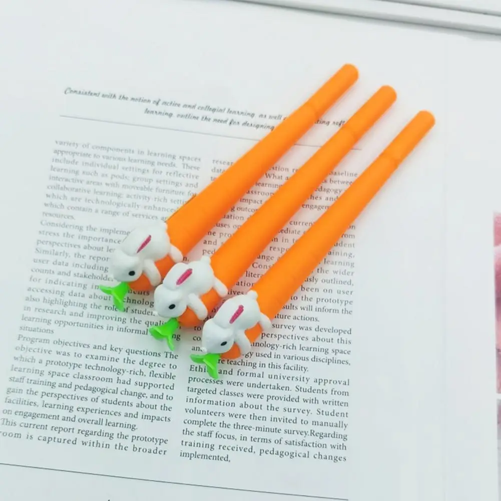 

Long-lasting Gel Pens Gel Pens 2pcs Cute Carrot Bunny Rabbit Gel Ink Pens 0.5mm Fine Point for Writing Ultralight for Easter