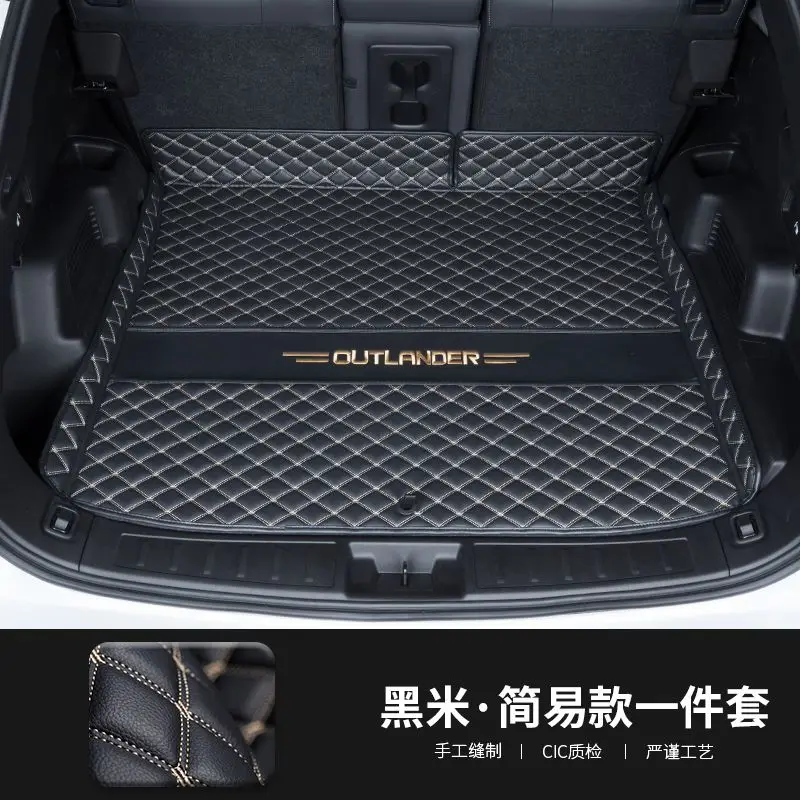 Acheter Cuir Pour Mitsubishi Outlander 4WD 2WD 2013 2014 2015 2016 2017  2018 2019 2020 2021 tapis de coffre tapis Tapis