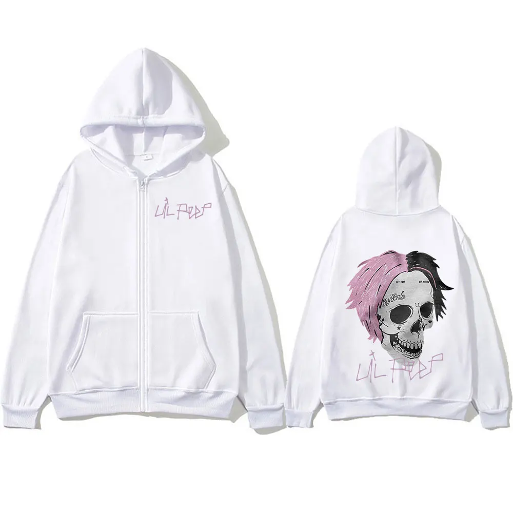 thumbnail image 1 of Sudadera con capucha de Lil Peep Cry para hombre y mujer, ropa informal de gran tamaño con cremallera, Estilo Vintage, Hip Hop, Unisex, 1 of 3