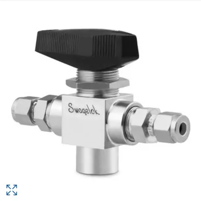 

SS-83XKS6MM Stainless Steel High Pressure 3-way Ball Valve 6mm Ferrule Pipe Joint 1/4in.