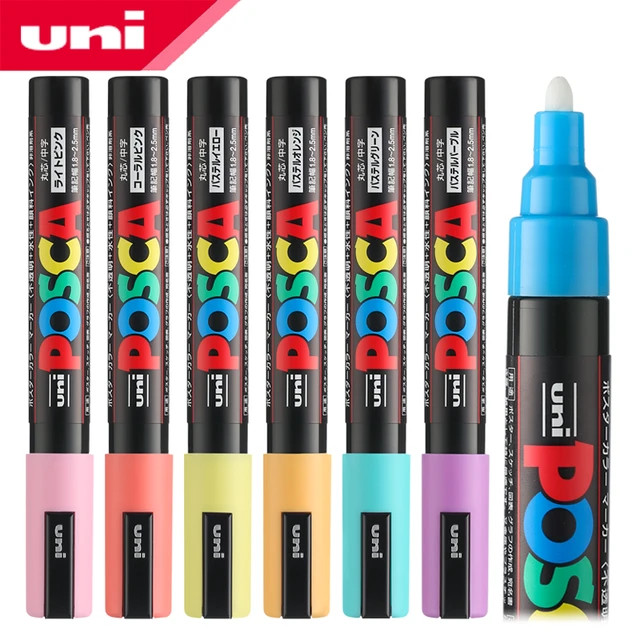 Uni Posca Paint Marker Full Range Bundle Set Mitsubishi Poster Colour All  Color Marking Pen Medium Point ( Pc-5m ) 28 Colours - Art Markers -  AliExpress