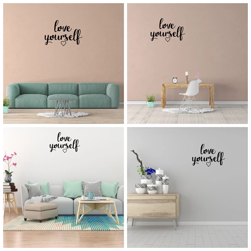 

1 pc hot sale simple inspiring text wallsticker Decoration Accessories For Kids Rooms Home Decor Wall Art MURAL Drop Shipping