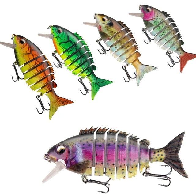 Fishing Lures Multi Jointed Hard Baits Slow Sinking Bionic Lifelike  Swimming Bass Lures Freshwater Saltwater Bass Fishing baits - AliExpress