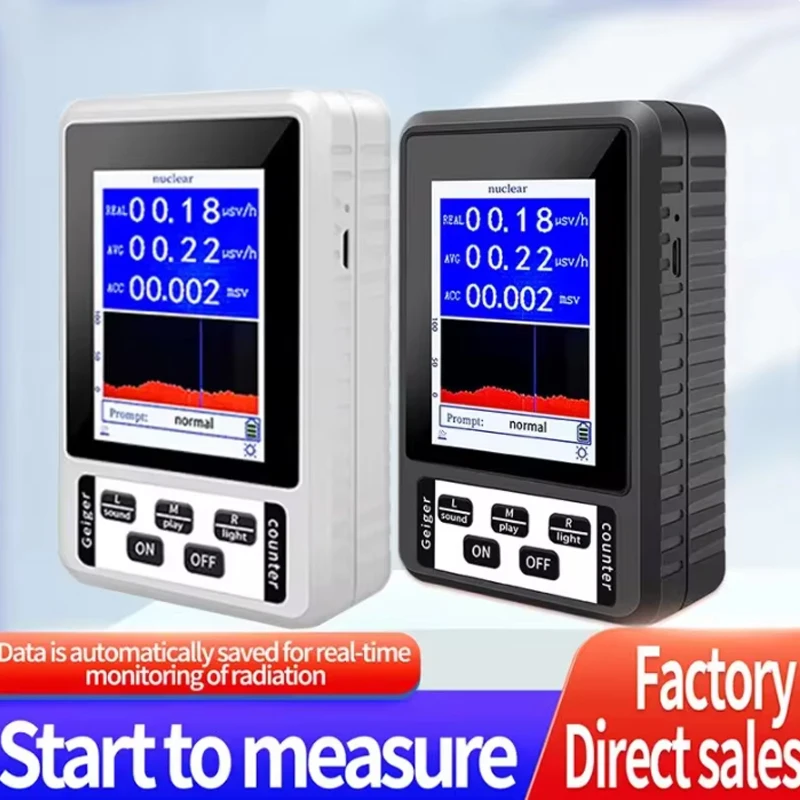 Portable Geiger Counter Nuclear Radiation Detector Personal Dosimeter Marble Tester X-Ray Radiation Dosimeter XR-1