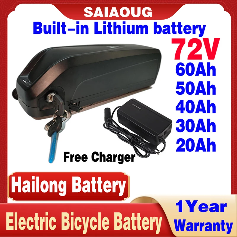 

Hailong 18650 Max 72v 3000w Electric Bicycle Conversion Kit 60v 48v 1500w Lityum Pil Paketi 20 30 35 40 50 60ah Lithium Battery