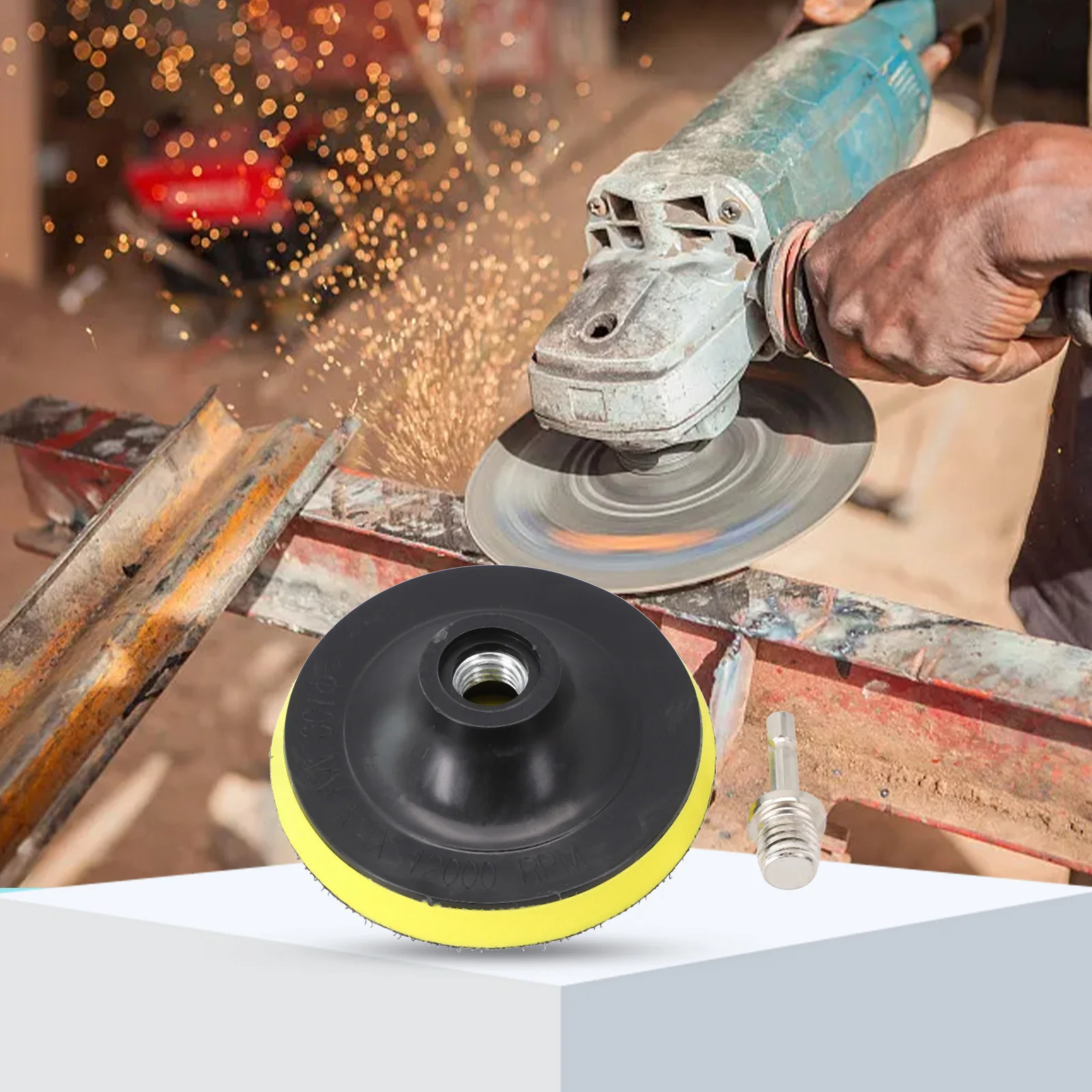 3/4/5/6/7 Inch Sanding Disc Backing Pad With 10/14mm Drill Rod Self-adhesive Sander Pad Electric Polishing Machine Accessories-sanding pad
