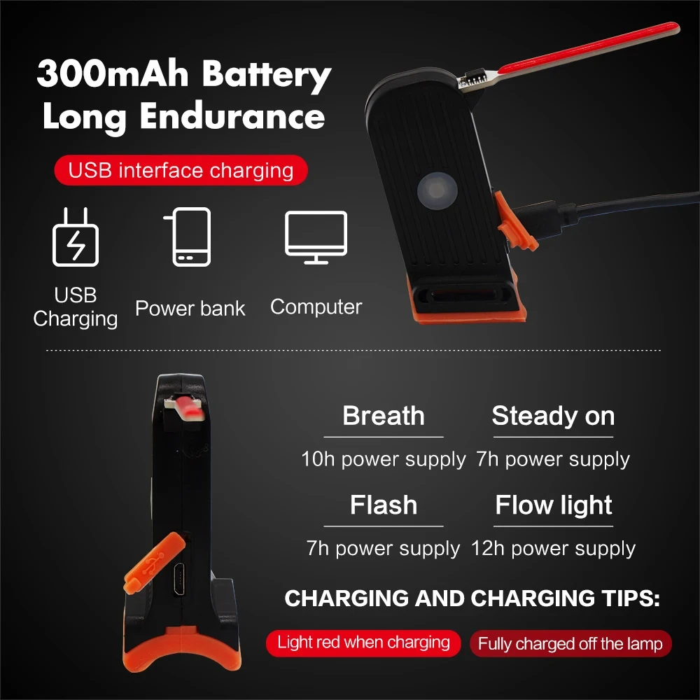 Bicycle Rear Lights Flowing Water Lamp Rechargeable Mountain Road Bike Cycling Tail Lights Waterproof LED Bike Flashing Lantern