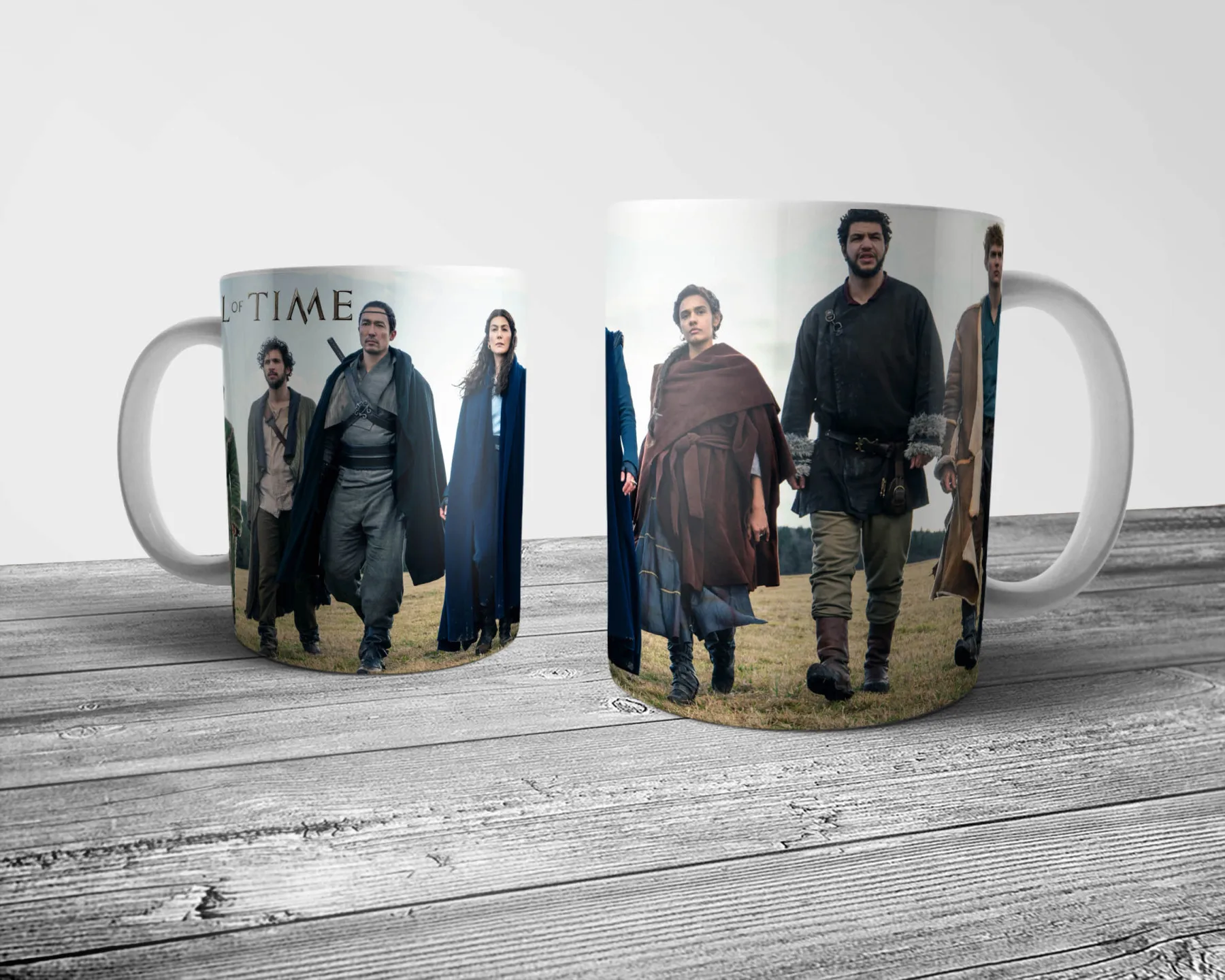 Pixxa Wheel of Time Mug Cup - Porcelain Coffee Milk Gift Idea Model 3 | Дом и сад