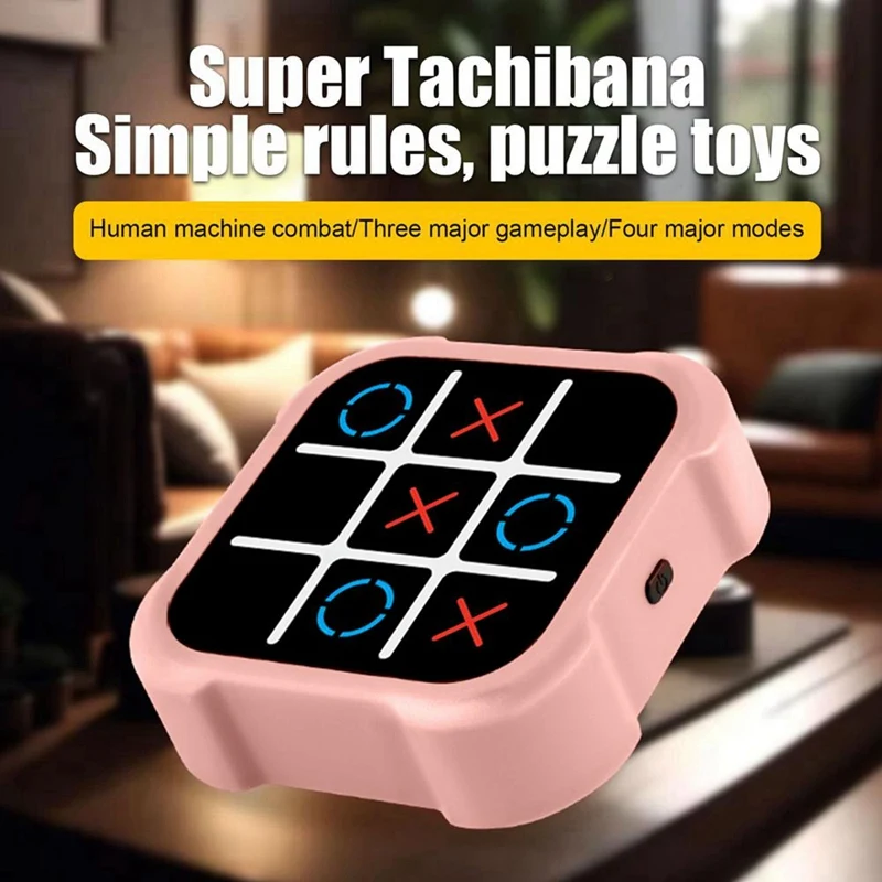 Tic Tac Toys Bolt Game Console 3 In1 Handheld Puzzle Game Console Fingertip Toy Board For Kid Friend Trip Activity 4