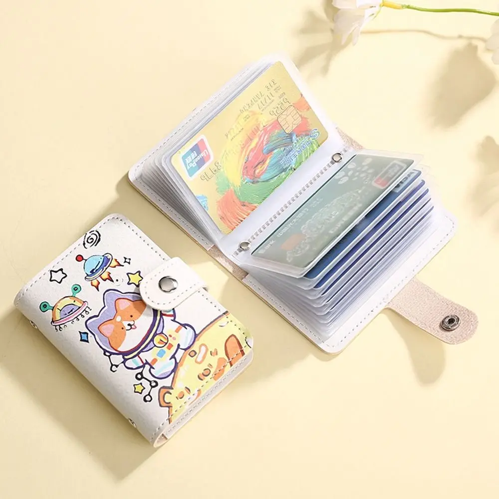 

Bag Cute Coin Purse Dog Multi Card Pockets Pu Leather Cartoon Credit Card Clip Organ Card Holder Women Card Bags Women Wallet