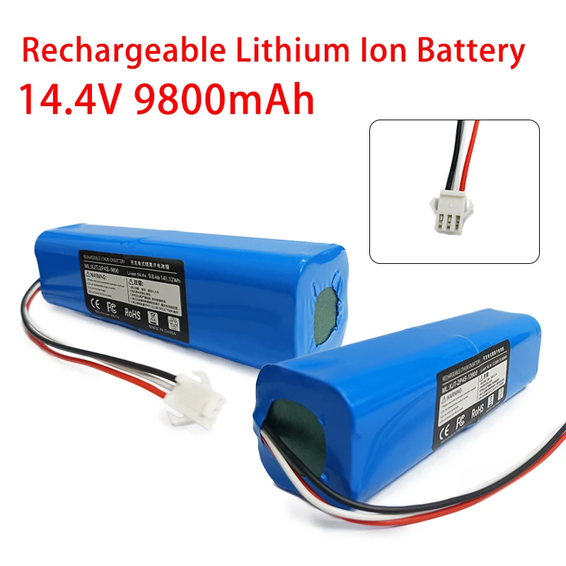 

14.4v 9800mAh 18650 M26 4S2P Lithium Ion Battery R1 Rechargeable Lithium Ion Robot Vacuum Cleaner LDM 7 Pro M8 M7