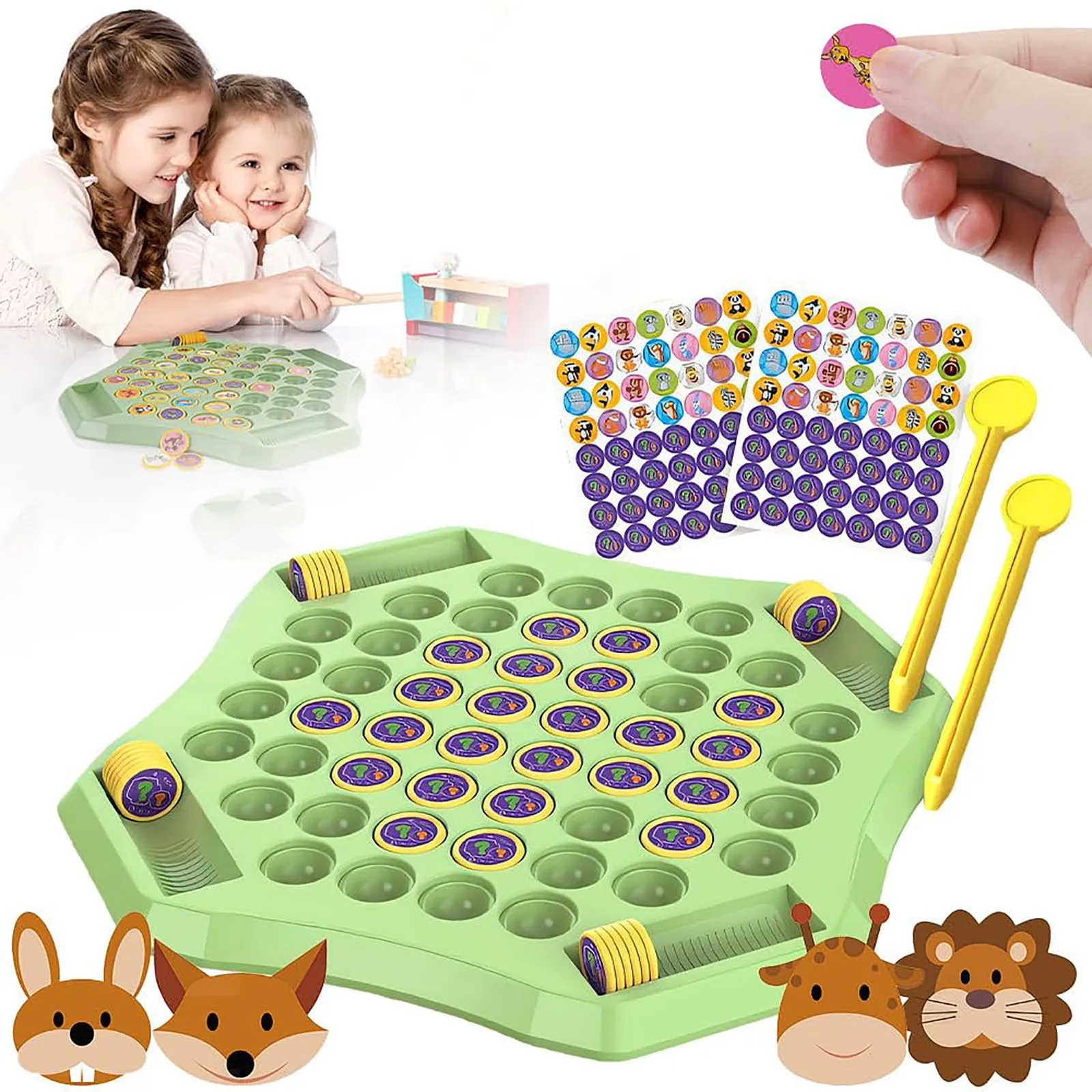 Flip & Match Memory Board Game For Kids & Adults – 52-Card Matching Game With Animal & Fruit Patterns (for 2–4 Players)