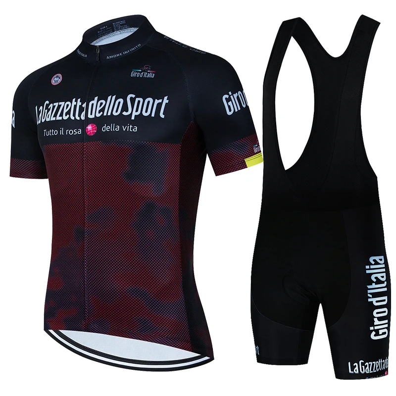 Tour De Giro D'ITALIA Cycling jersey Sets Mens Cycling Clothing Summer Short Sleeve Quick-dry MTB bike suit Ropa Ciclismo cycling jersey set cycling jersey cycling suit
