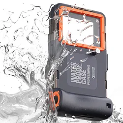 Advanced Waterproof Phone Case Holster with 15m Diving Capability & Premium Protective Housing, Includes Lanyard (D)