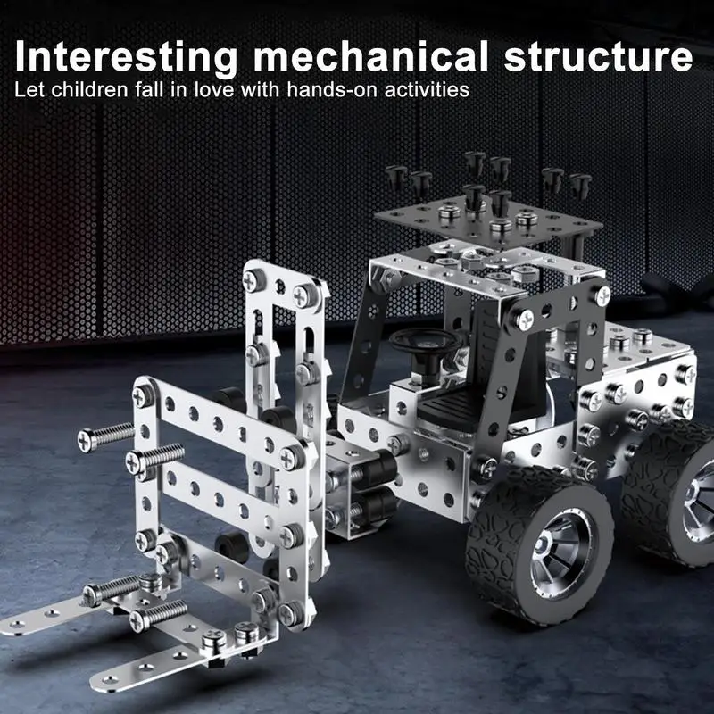 3D Metal Puzzle Car Model Kits Erector Set Trucks Series Model Kit Trucks Series Metal Construction Model Kit For Girls Boys 3