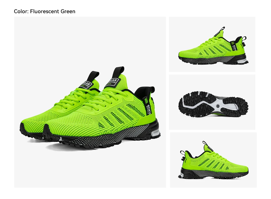 Description Picture 6 of itemBaasploa Men Running Shoes Lightweight Sneakers Designer Sneaker Male Breathable Tennis Shoe Non Slip New Sport Shoes