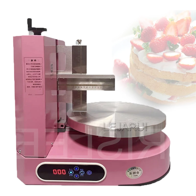 

110V/220V Birthday Cake Making Machine Electric Cream Spreading Machine Automatic 12 Inch Circular Birthday Cakes Cream Spreader