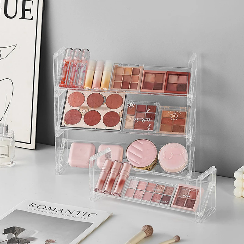Acrylic 3-Layer Cosmetics Display and Storage Organizer