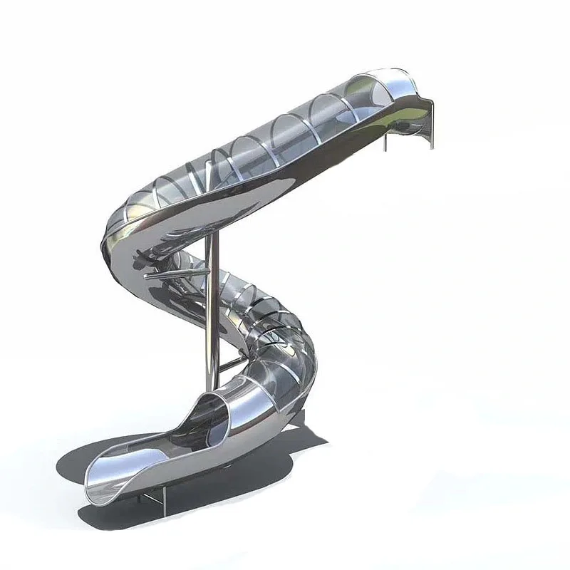 Indoor Outdoor Amusement Commercial Equipment Facilities Tube Tunnel Slide Kids And Adult Stainless Steel Tube Slide