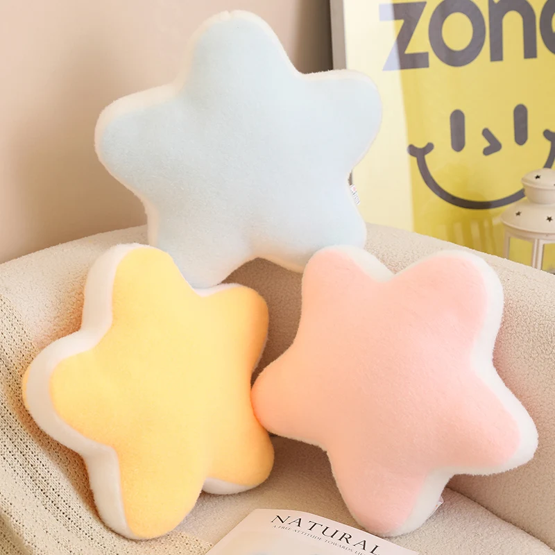 Cute Candy Color Rainbow Cloud Star Moon Plush Pillow Stuffed Soft Flower Toy Throw Pillow Cushion Home Sofa Decor 5