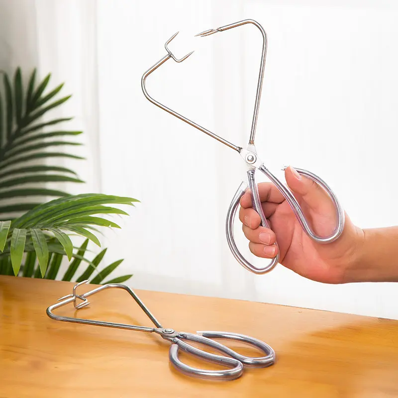 Ceramic Glaze Tongs Cup Tray Special Glaze Clamp Stainless Steel Tongs DIY Pottery Cup Tea Set Hand-dipped Glazed Pottery Tools