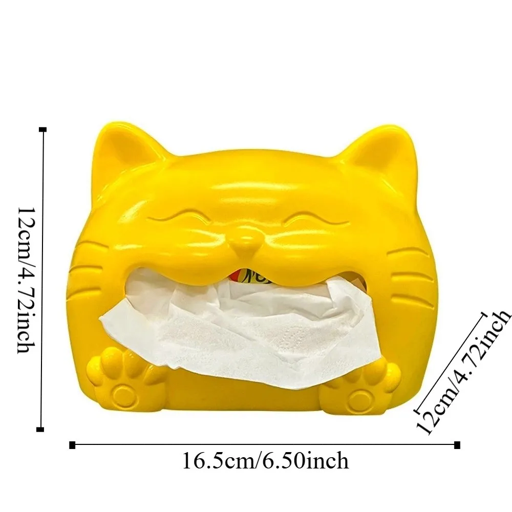 Tissue Storage Box Model Cat Tissue Box Collectible Creative Napkin Storage Box Cute Cartoon Animal Napkin Holder Children/