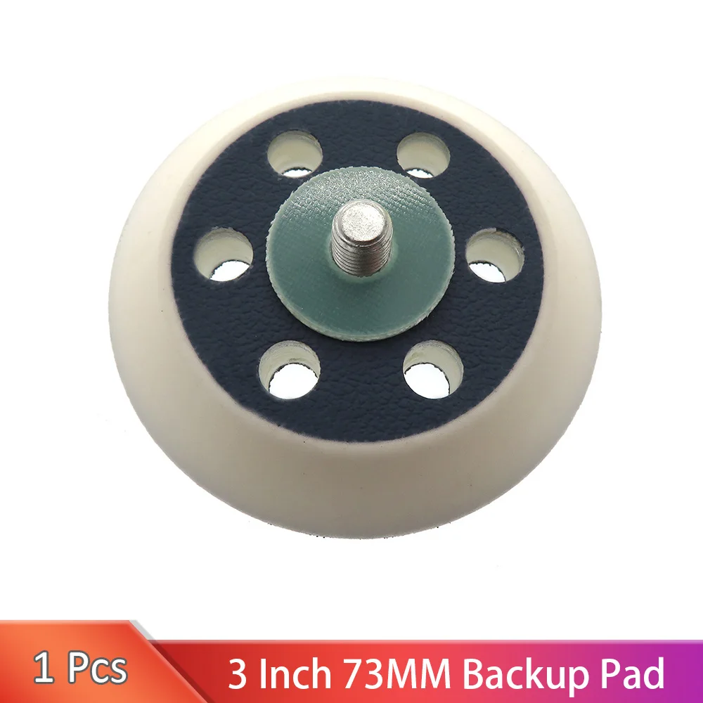 5 Supports Crochet M6 Pour Disques Ponçage – Compatible Ponceuse Air, Meuleuse Angle, Disques 3" 75mm