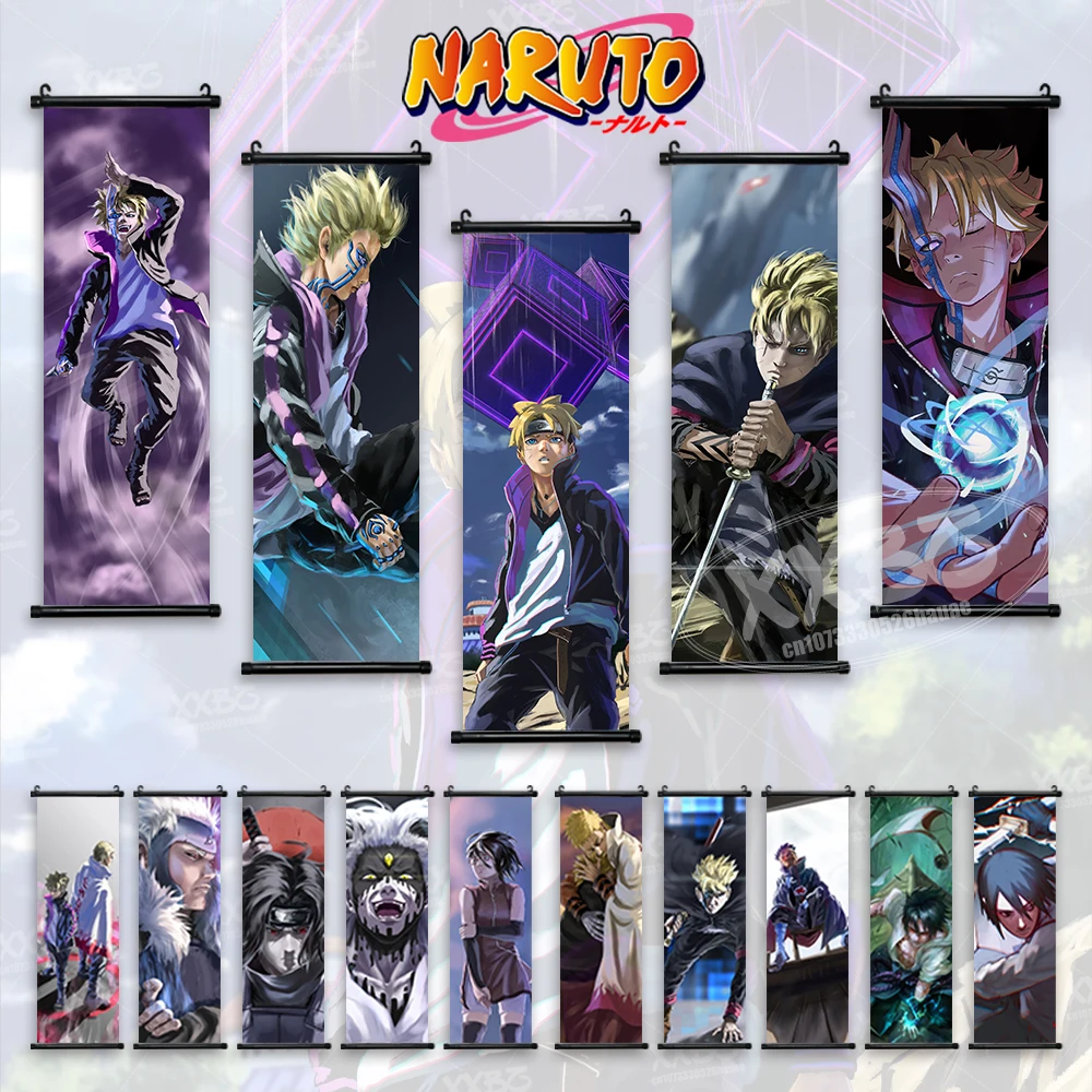 

Uzumaki Naruto Poster Kawaii Anime Home Decor Boruto Wall Art Kawaki Latest Bedroom Itachi Uchiha Decorative Paintings Cartoon