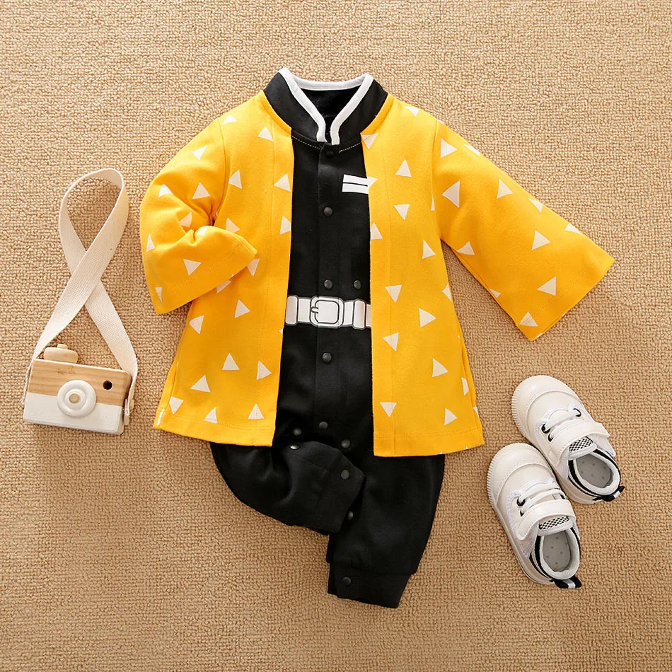 Baby Girl Boy Costume Anime Clothes Newborn Romper Infant Luffy Akatsuki Vegeta Cosplay Jumpsuit Toddler Halloween Costume 0-18M 2