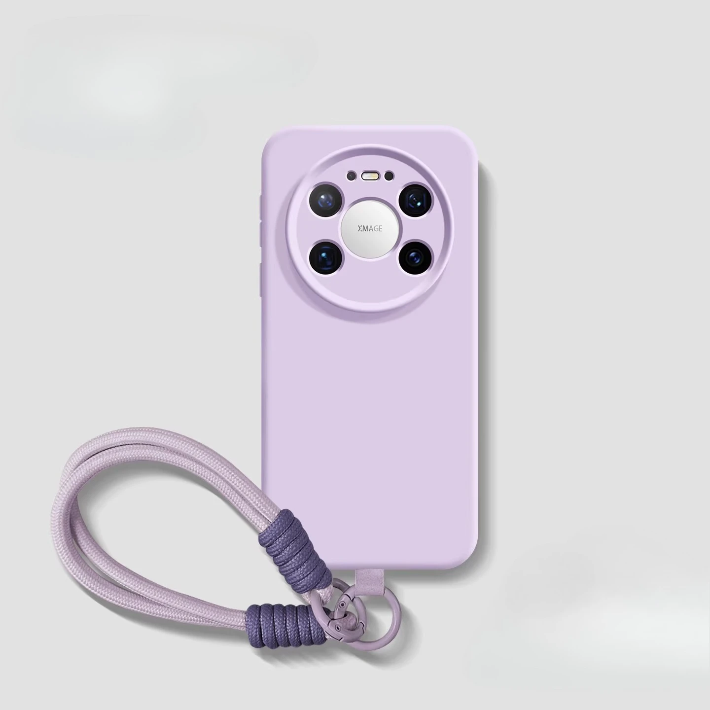 Silicone Wrist Strap Lanyard Case - Soft Matte Shockproof Back Cover