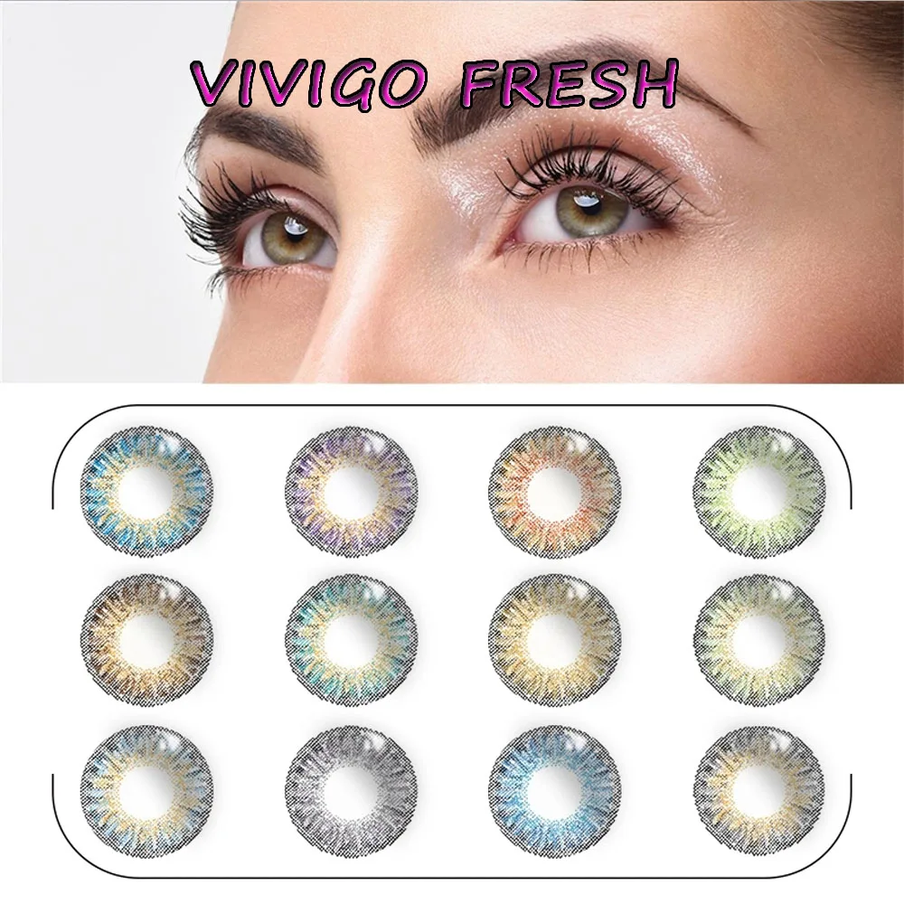 

Coslens 2pieces/pair 14.50mm Cosmetics Colored Contact Lenses lentes de contacto Fresh