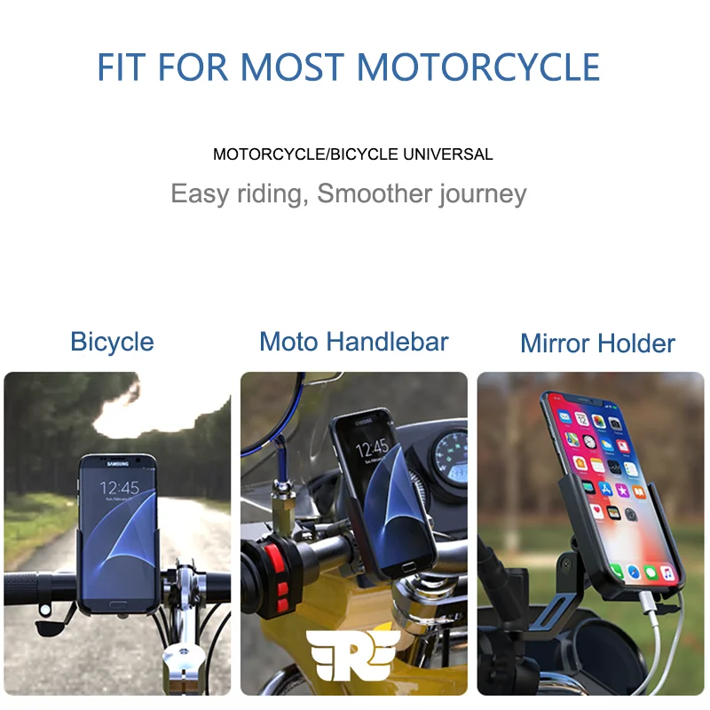 REARACE GPS Mount For Royal Enfield Interceptor 650 & Meteor 350 – Aluminum Handlebar Bracket