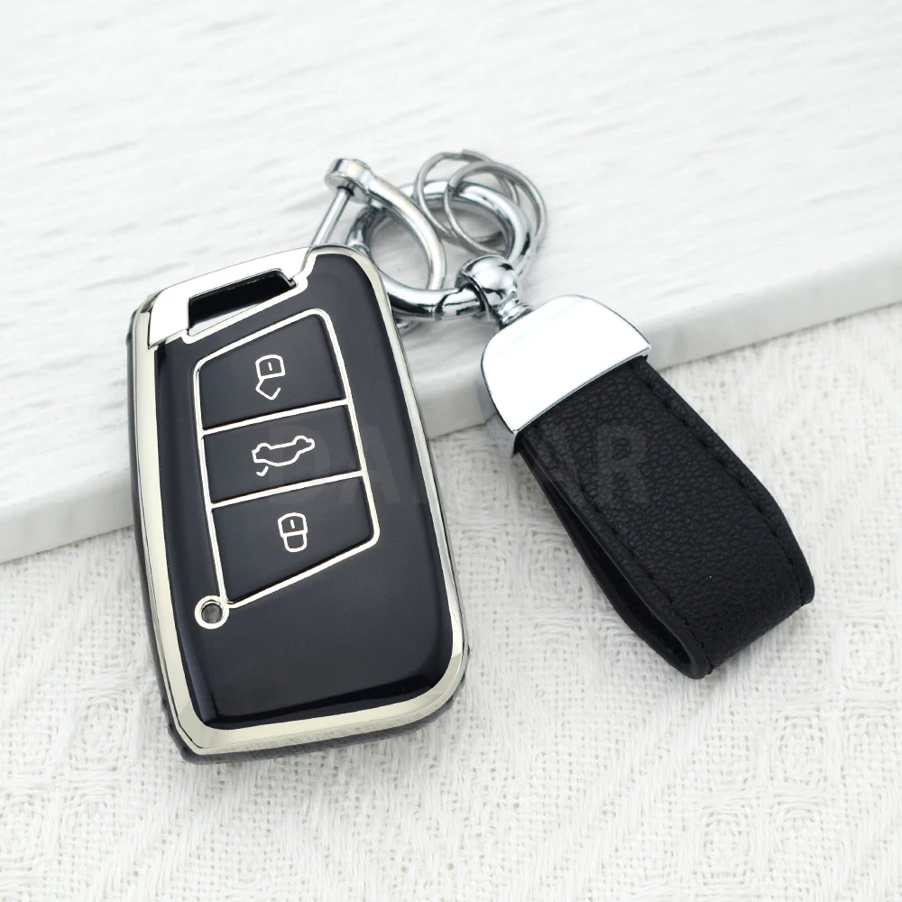 Pink TPU Car Key Case Cover with Enhanced Style and Protection