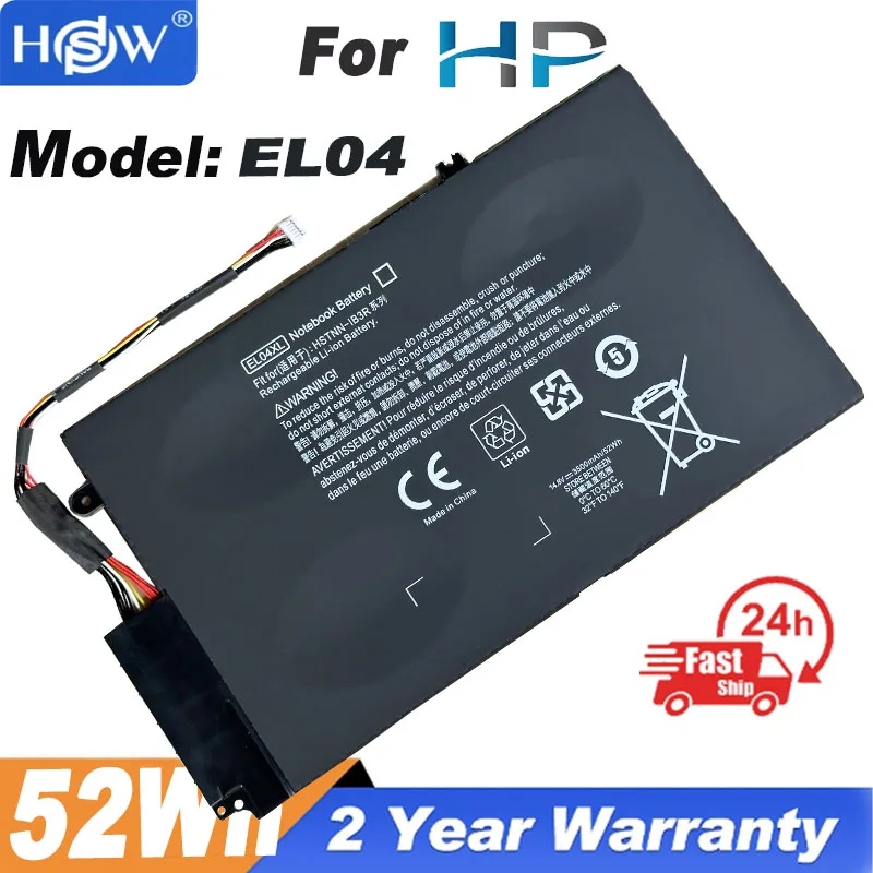 

Аккумулятор для ноутбука EL04XL для ENVY 4-1126TU 4-1102xx 4-1007TX 4-1130U 4-1218TU HSTNN-UB3R 681949-001 681879-171