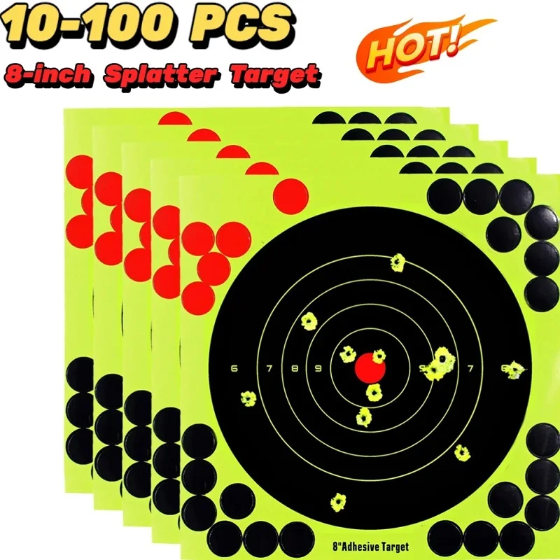 Splatter Target Sticker in Use