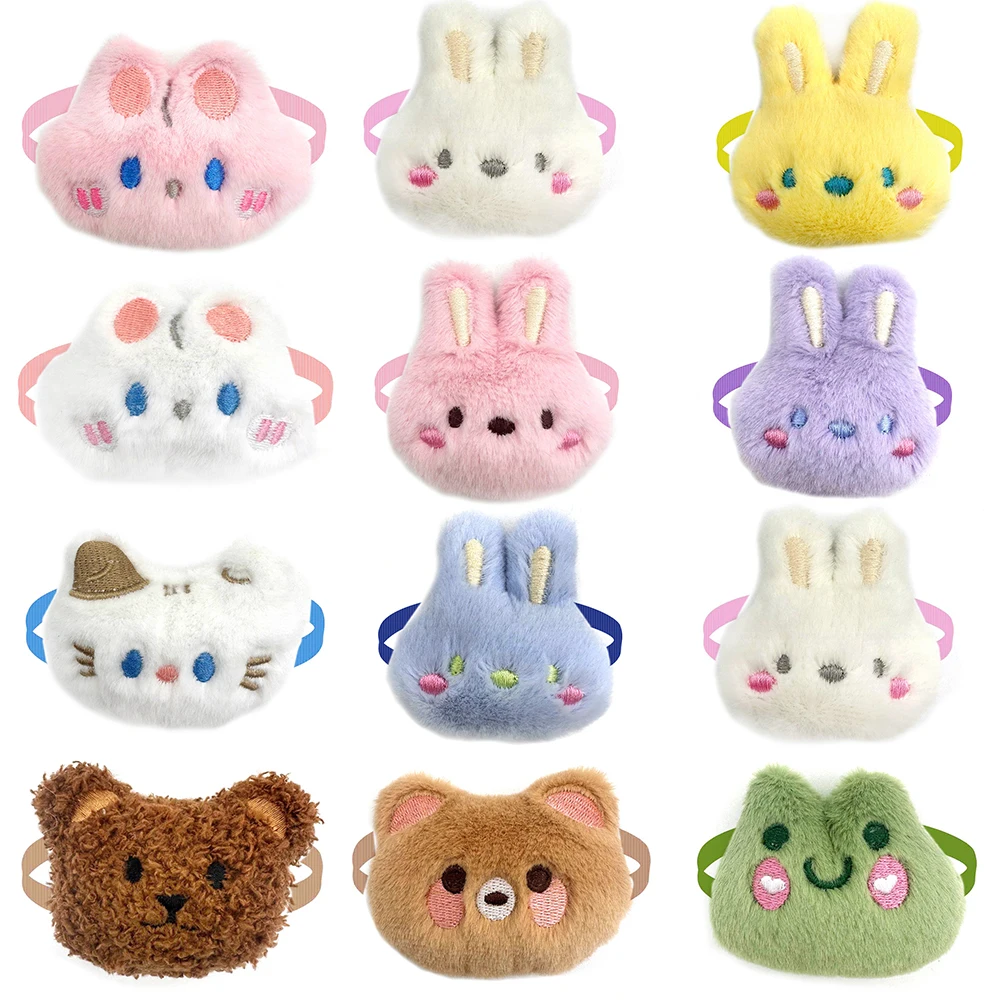 

10 шт., плюшевые галстуки-бабочки для собак