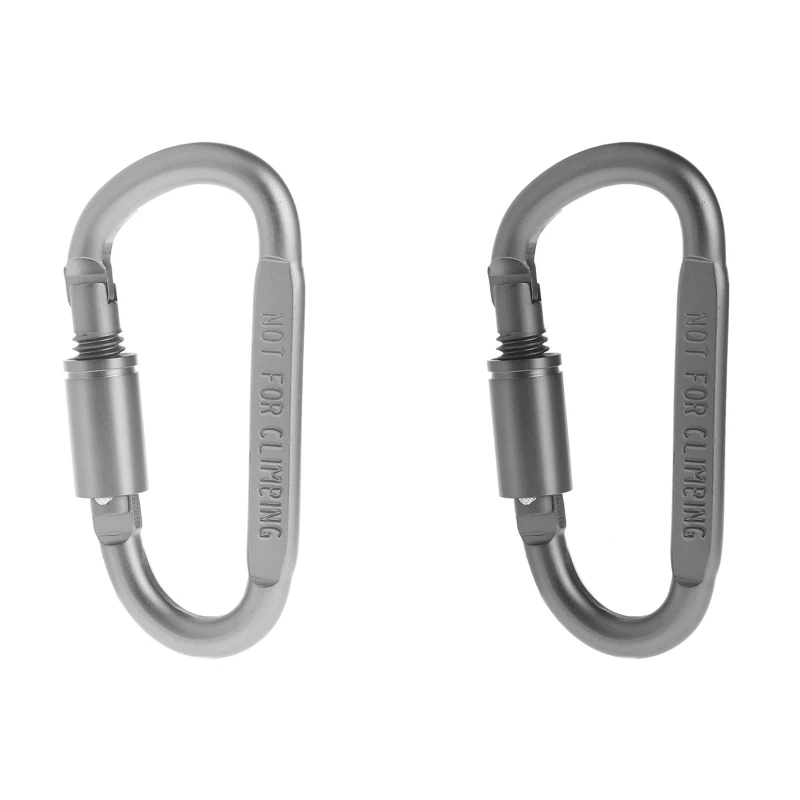 

Aluminum Alloy D Ring Carabiners Clip D Gate Small Keychain Carabiner Clip Dropship