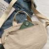 1 Piece Sports Bag, Waterproof Nylon Cloth Shoulder Bag, Lightweight Fashionable Crossbody Bag, Solid Color Korean Casual Bag, Unisex Handbag 2