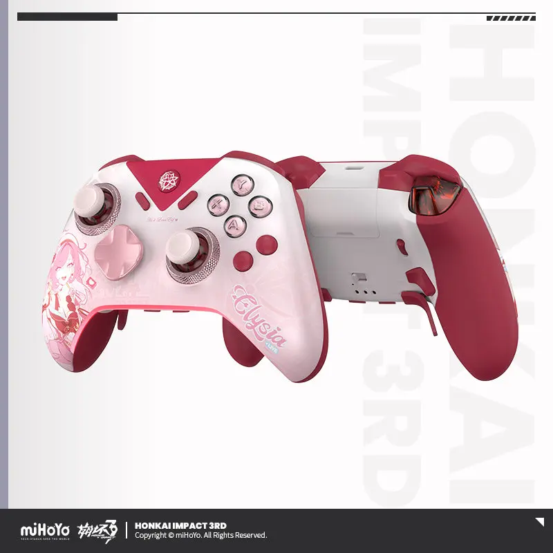 새로운 MiHoYo 무선 블루투스 컨트롤러 스위치 PC 폰 프로 게임패드 호낙이 임팩트 3 테마 휴대용 케이스 게이머를 위한 최고의 선물