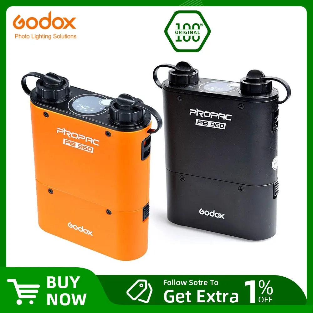 GodoxPB960DualOutputSpeedliteFlashPowerBatteryPack4500mAhfor