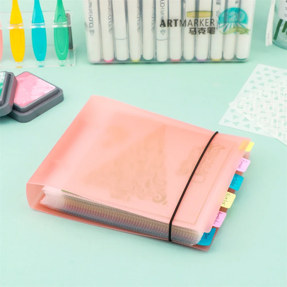 Cookie Stencil Storage Binder 6x6" Stencils Folder Sticker for DIY Scrapbooking Clear Stamp Storage Folder Organize 10~50pcs/set