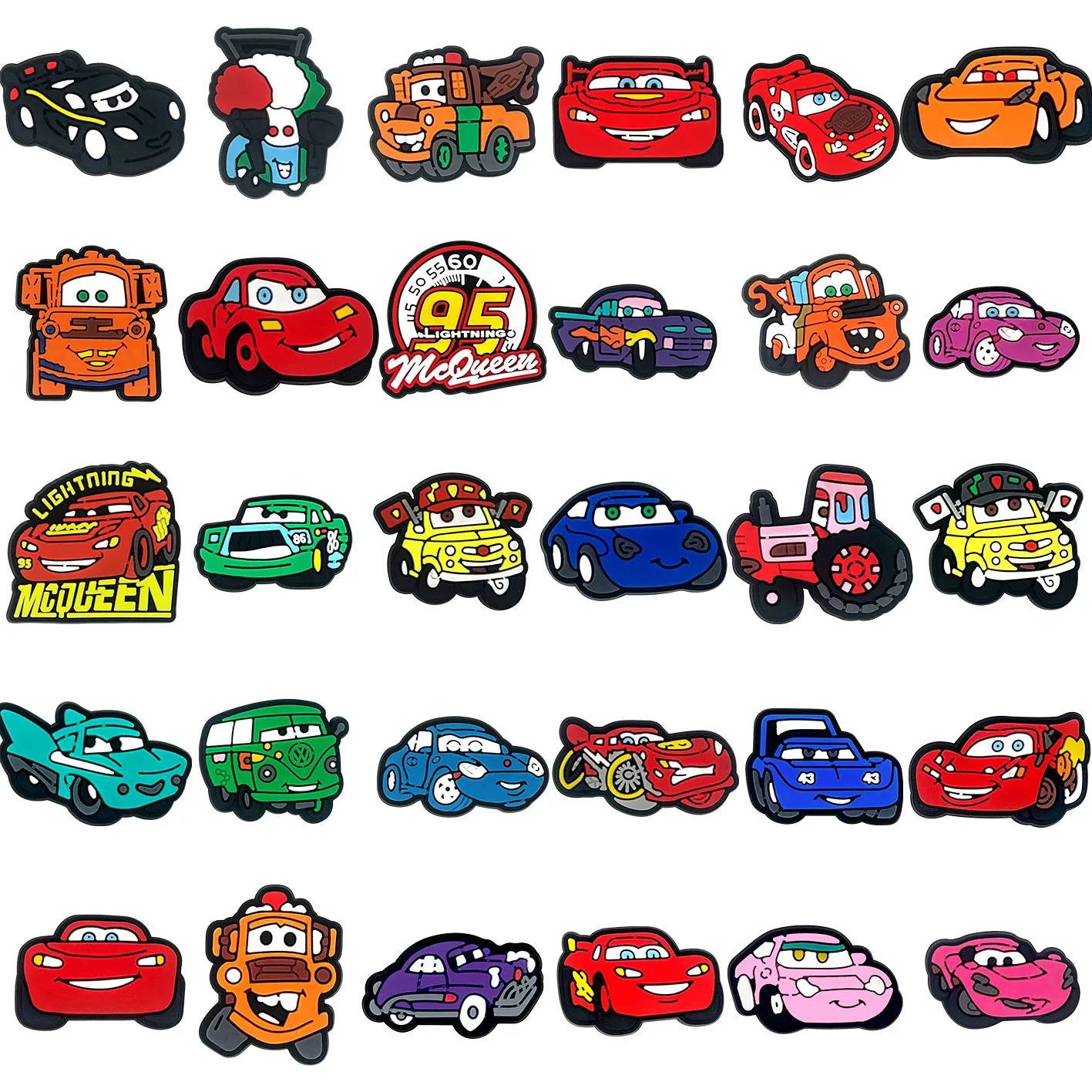 디즈니 9-168PCS 자동차 장난감 스토리 버즈 라이트이어 신발 참 장식품 혼합 도매 PVC 장식 크리스마스 탈부착 방수 파티 선물용