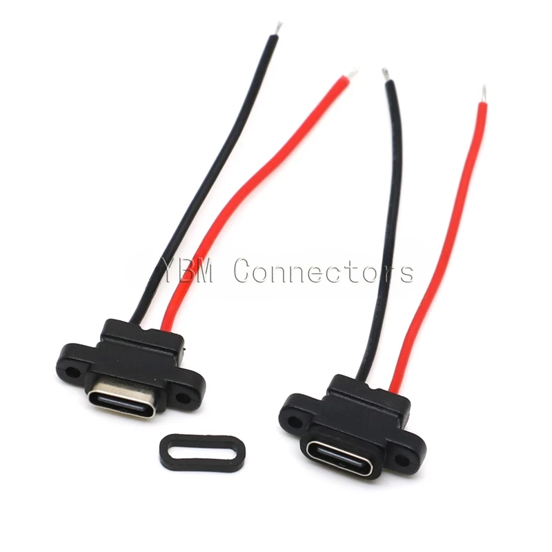 5Pcs USB TYPE-C 블록 2P 용접 라인 방수 테이프 유형 C 전용 충전식 포트 헤드 TYC 전기 면도기