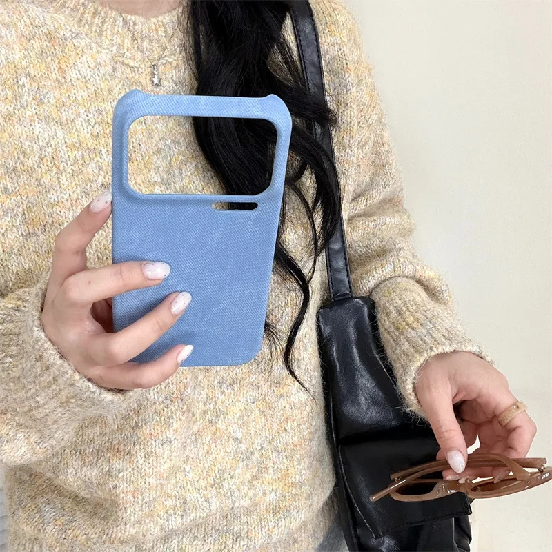 Matte Cloth Fabric Denim Anti-Fingerprint Shockproof Phone Case